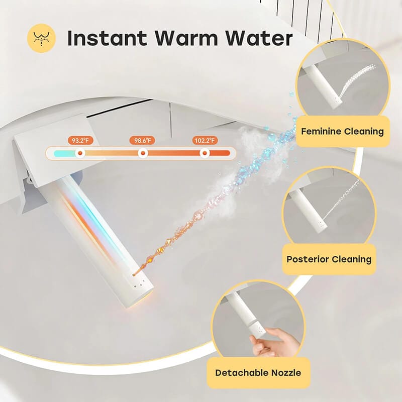 HOROW B0503 Bidet Toilet Seat Nozzle Features