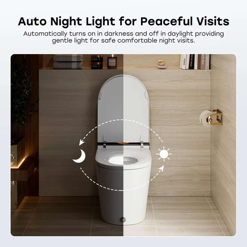 HOROW X70 Bidet Toilet Auto Night Light