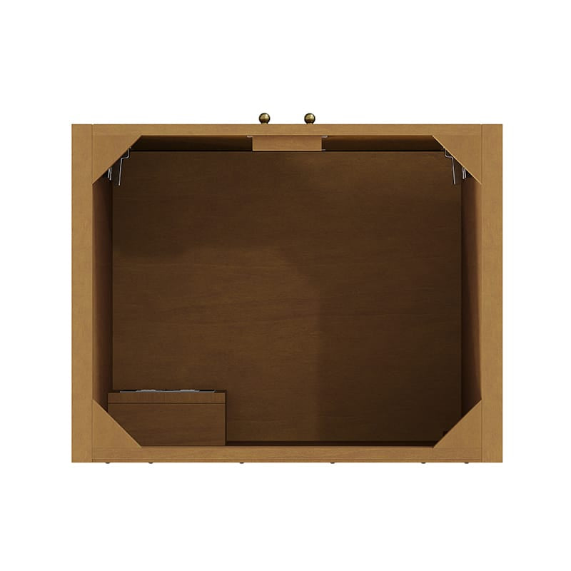 Hudson 30 Inch Single Vanity in Honey Oak Top View