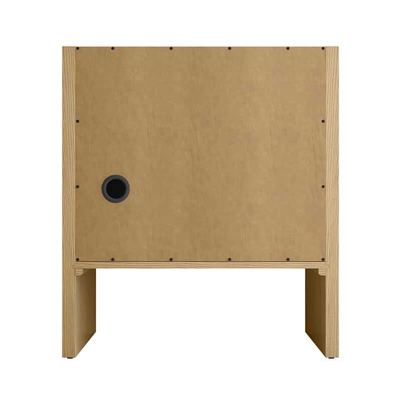 Hudson 30" Single Vanity in Light Natural Oak Back View
