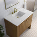 Hudson 36 inch Single Vanity Honey Oak in White Zeus Silestone Top