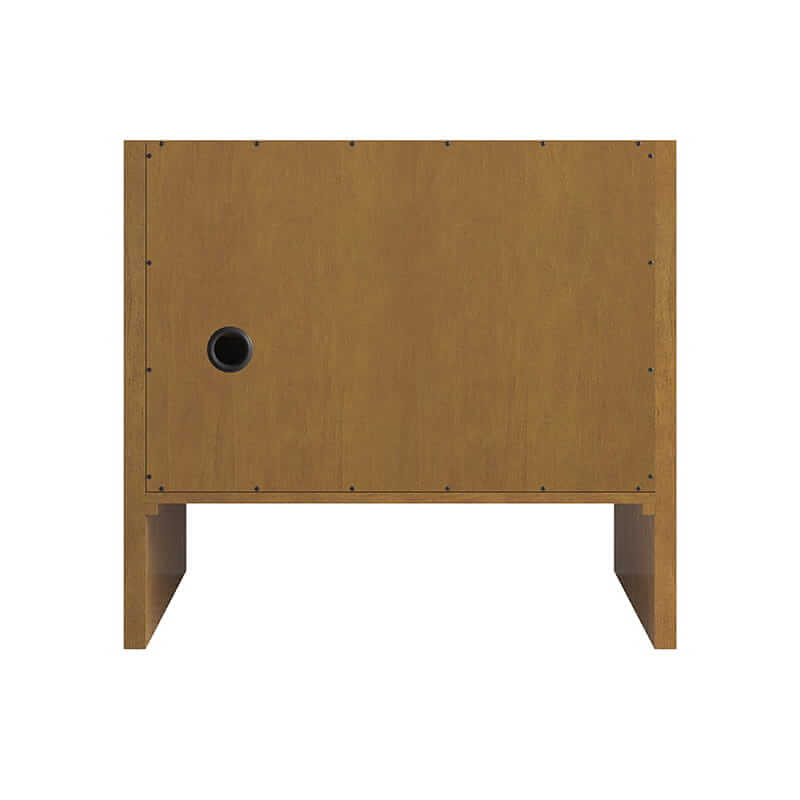 Hudson 36" Single Vanity in Honey Oak Back View