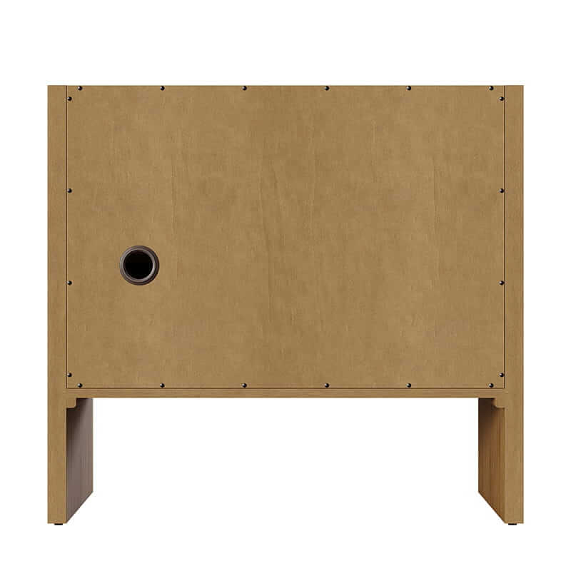 Hudson 36" Single Vanity in Light Natural Oak Back View