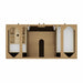 Hudson 48" Inch Single Vanity in Light Natural Oak Top View