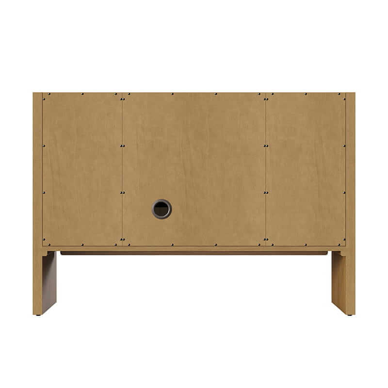 Hudson 48" Single Vanity in Light Natural Oak Back View