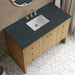 Hudson 48" Single Vanity in Light Natural Oak With Charcoal Soapstone Top