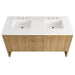 Hudson 60" Double Vanity Top Front View With Countertop Only