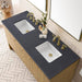 Hudson 60" Double Vanity With Charcoal Soapstone Top