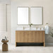 Hudson 60" Double Vanity With Single Hole Faucet White Zeus Top Backsplash