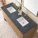 Hudson 60 Inch Double Vanity With Parisien Bleu Top