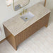 Hudson 60 Single Vanity Honey Oak in Tajnar Eclos Top