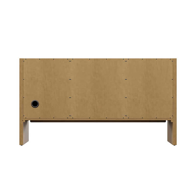 Hudson 60" Single Vanity in Light Natural Oak Back View