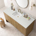 Hudson 60" Single Vanity in Light Natural Oak With Lime Delight Top