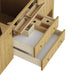 Hudson 60" Single Vanity in Light Natural Oak With One Removable Bamboo Drawer Organizer Tray