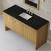 Hudson 60" Single Vanity in Light Natural Oak With Phantome Eclos Top