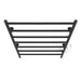 ICO Bath 24" x 27" Linear Towel Warmer in Matte Black Plug in Top View