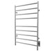 ICO Bath 24" x 40" Linear Towel Warmer in Brushed Nickel Hardwired Side View