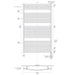 ICO Bath 29.5" x 51" Blenheim Towel Warmer Hardwired Techinical Drawings