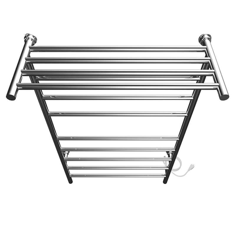 ICO Bath Angle 24 x 40 Inch Towel Warmer in Chrome Top View