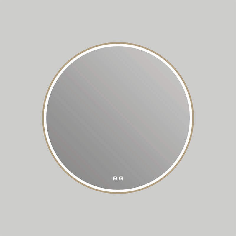 ICO Bath Camden Led Mirror Brushed Bronze Front View