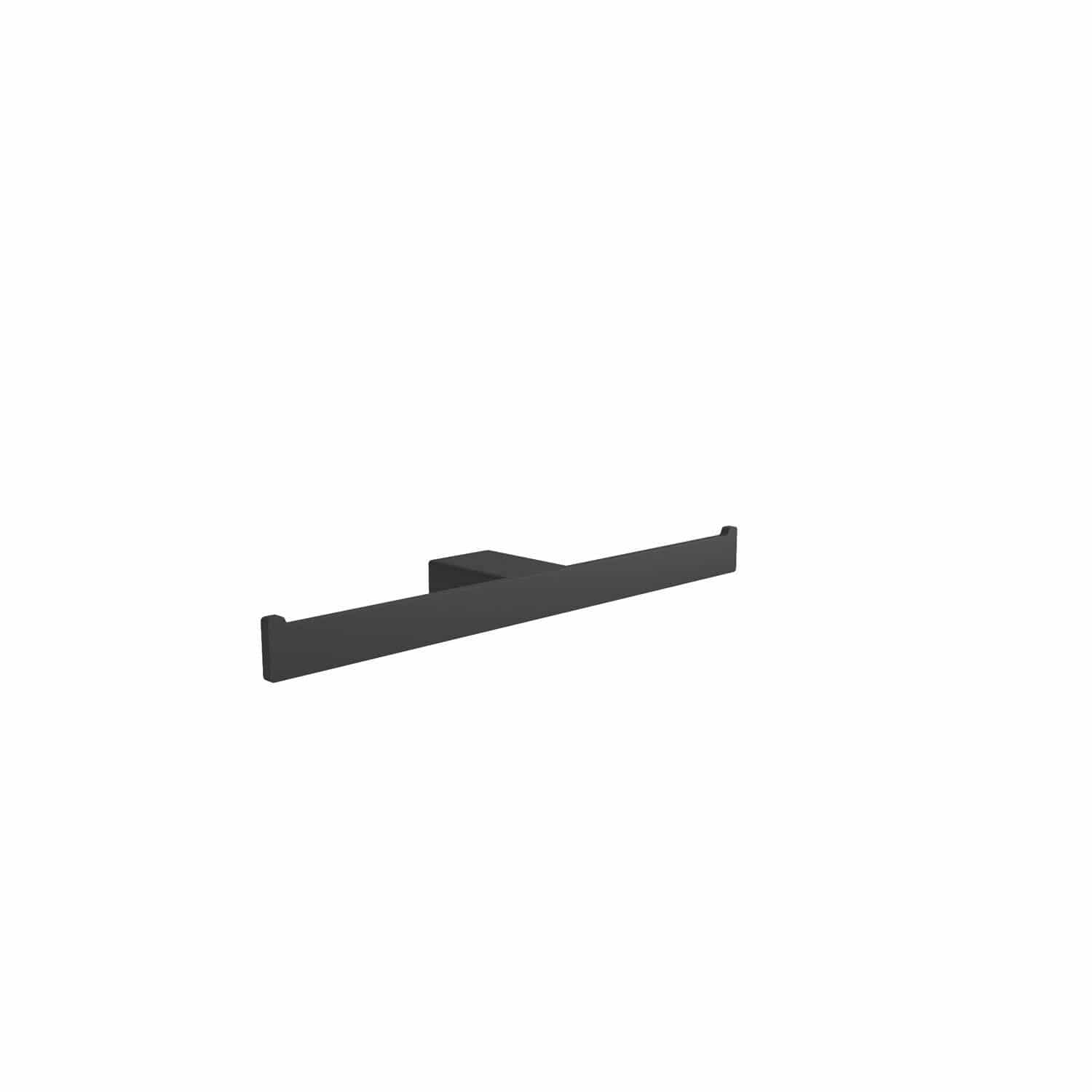 ICO Bath Cinder Double Toilet Paper Holder in Matte Black