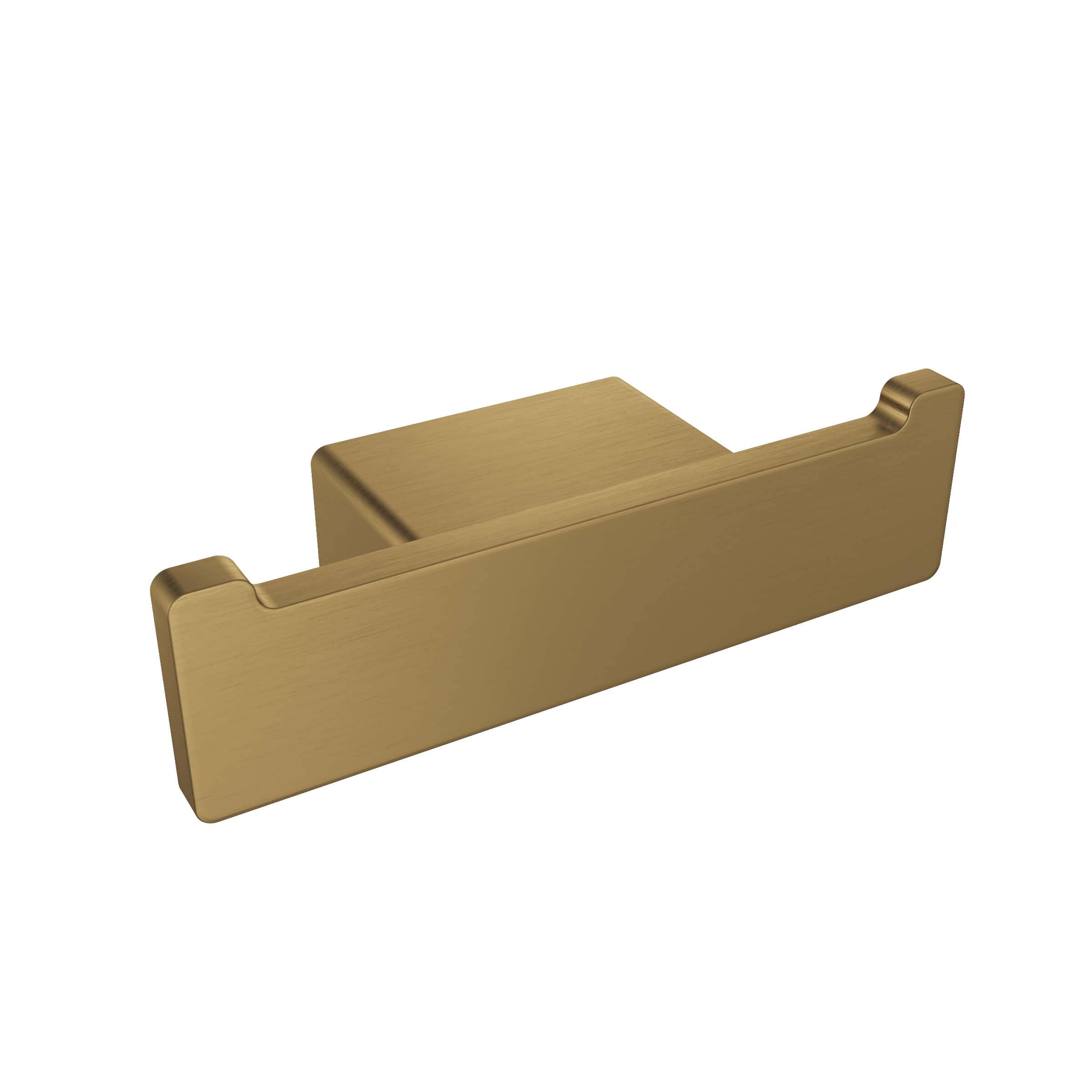 ICO Bath Cinder Double Towel Hook in Brushed Gold