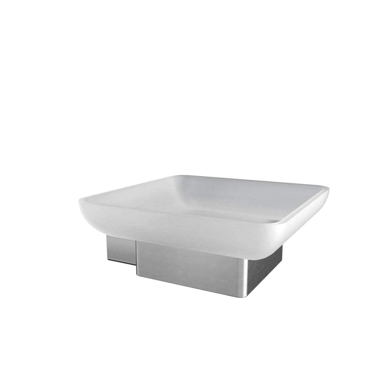 ICO Bath Cinder Soap Dish Holder in Brushed Nickel