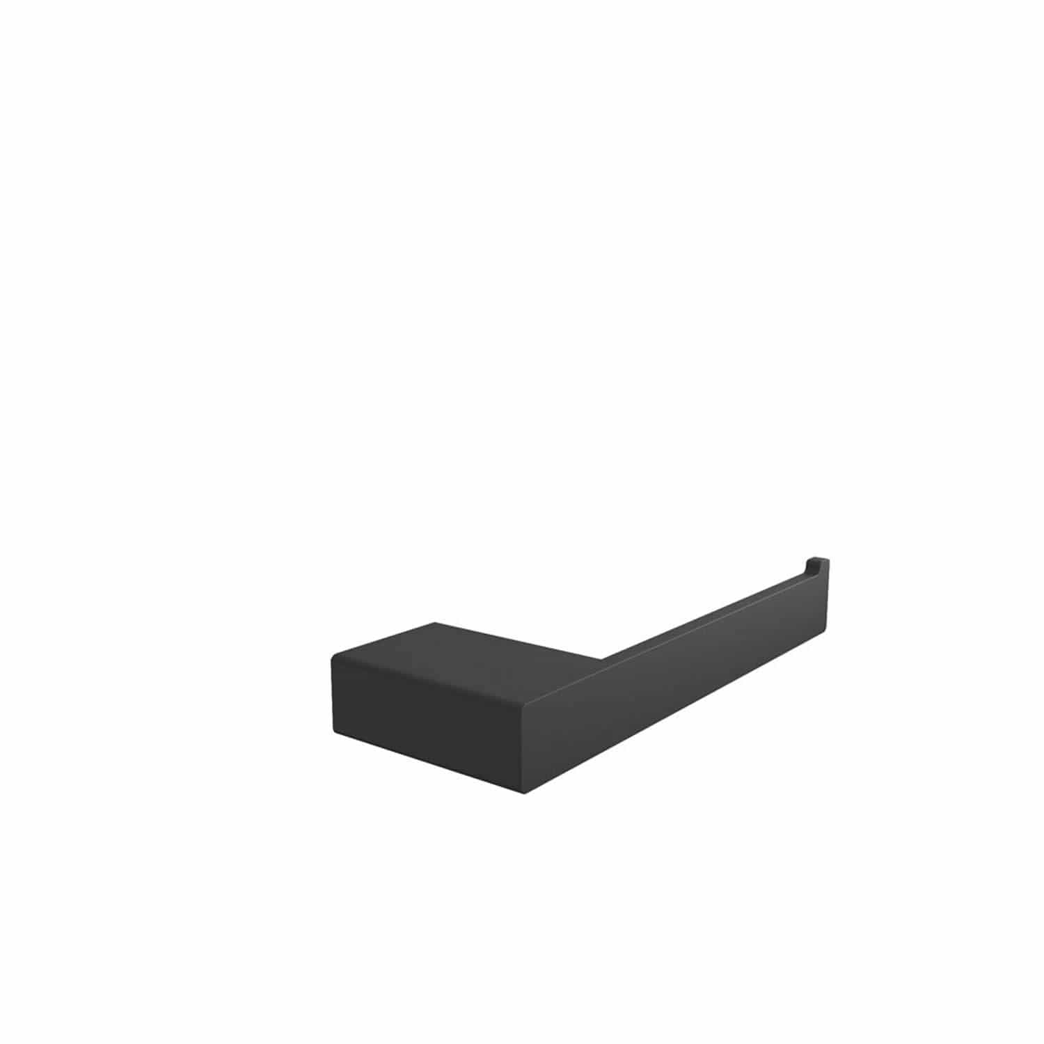ICO Bath Cinder Toilet Paper Holder, Left Post, in Matte Black