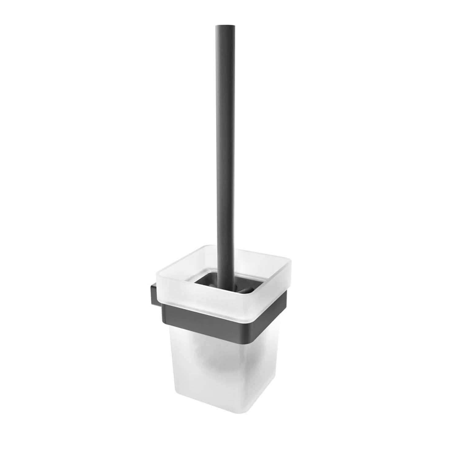 ICO Bath Cinder Wall Mounted Toilet Brush in Matte Black