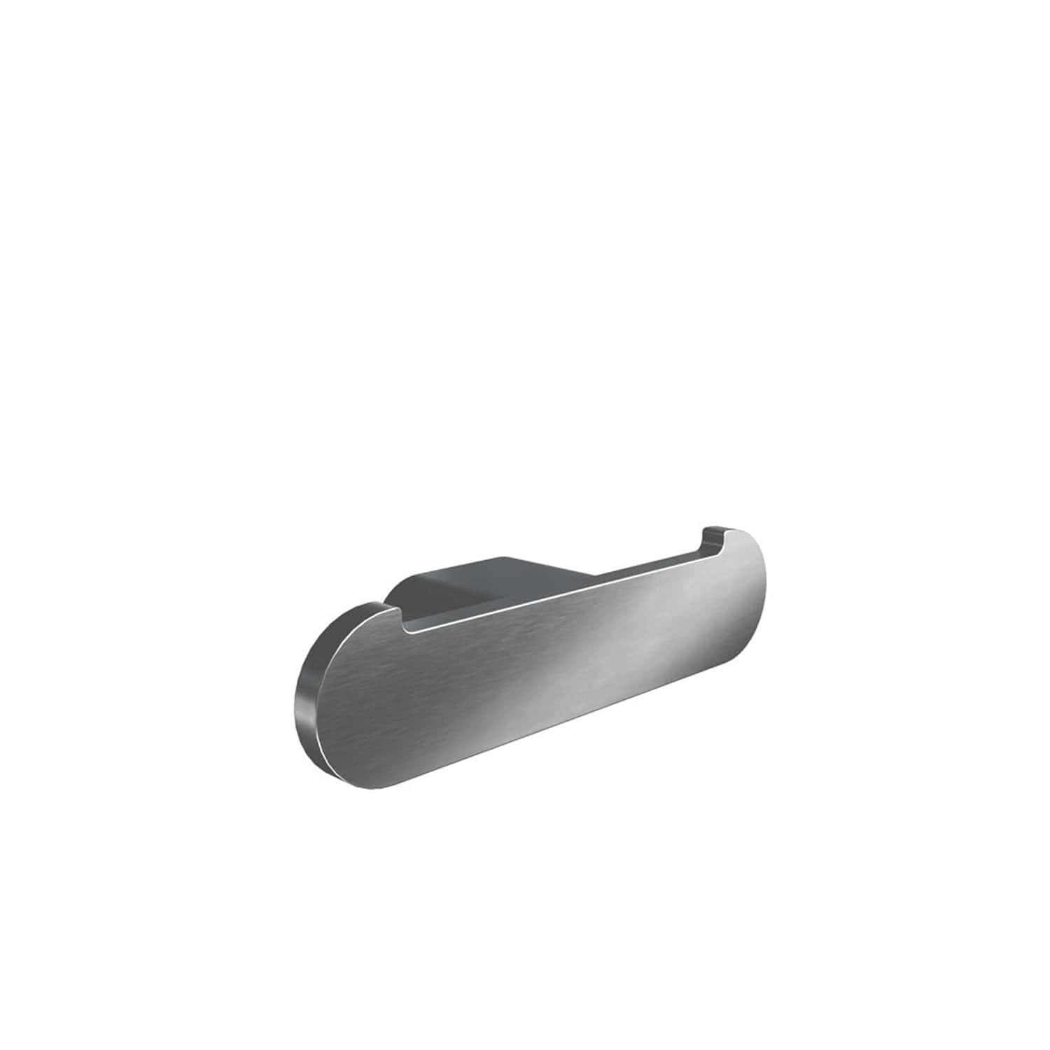 ICO Bath Flow Double Towel Hook in Brushed Nickel