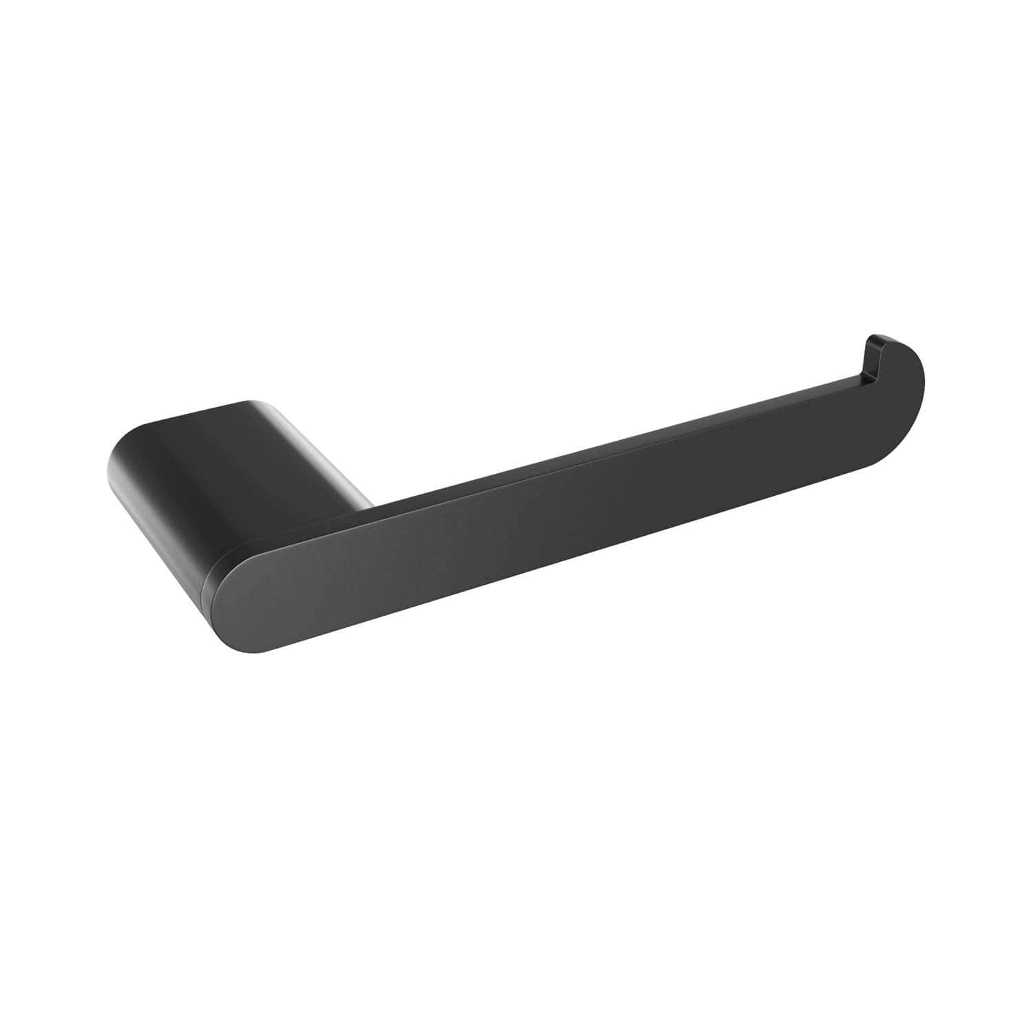 ICO Bath Flow Toilet Paper Holder, Left Post, in Matte Black