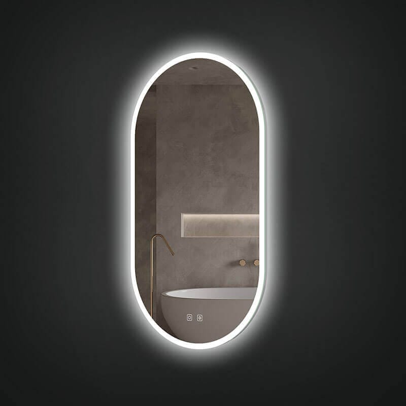 ICO Bath Iris 20 X 36 Led Mirror Corner View