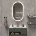 ICO Bath Iris 20 X 36 Led Mirror Front View Bathroom Set Up