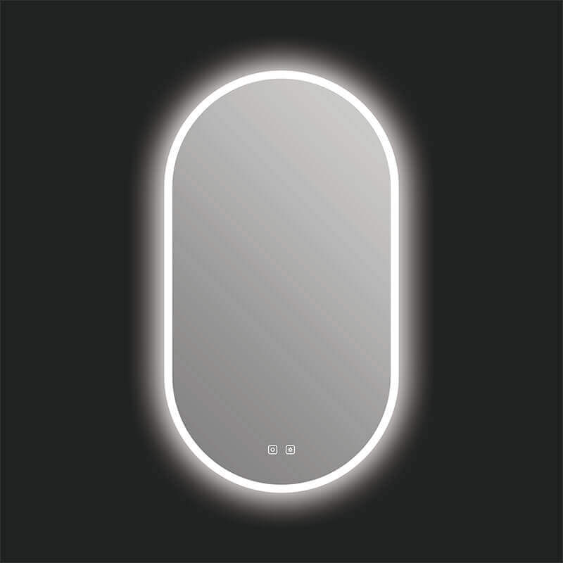 ICO Bath Iris 20 X 36 Led Mirror Front View