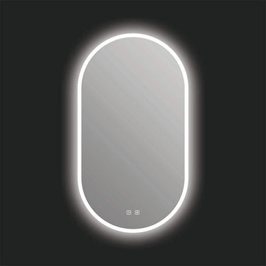 ICO Bath Iris 20 X 36 Led Mirror Front View