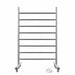ICO Bath Kontour Camber 25 X 38 Towel Warmer Brushed Nickel Front View