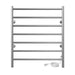 ICO Bath Kontour Linear 24" x 27" Towel Warmer in Brushed Nickel Plug in Front View