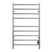 ICO Bath Kontour Linear 24" x 40" Towel Warmer in Brushed Nickel Hardwired Front View