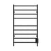 ICO Bath Kontour Linear 24" x 40" Towel Warmer in Matte Black Hardwired Front View