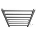 ICO Bath Kontour Square 24 X 27 Towel Warmer Brushed Nickel Plug-in Top View