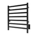 ICO Bath Kontour Square 24 X 27 Towel Warmer Matte Black Hardwired Corner View