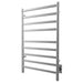 ICO Bath Kontour Square 24 X 40 Towel Warmer Brushed Nickel Hardwired Corner View