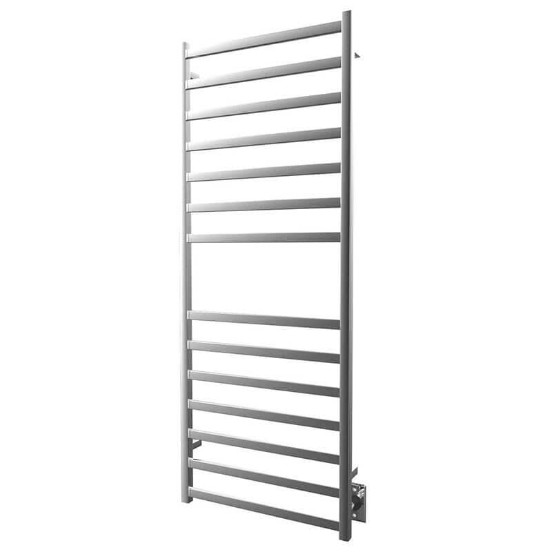 ICO Bath Kontour Square 24 X 60 Towel Warmer Chrome Hardwired Corner View
