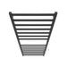 ICO Bath Kontour Square 24 X 60 Towel Warmer Matte Black Plug-in Top View
