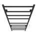ICO Bath Linear 18 x 40 Inch Towel Warmer in Matte Black Plug in Top View
