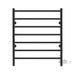 ICO Bath Linear 24 x 27 Inch Towel Warmer in Matte Black Plug in Front View