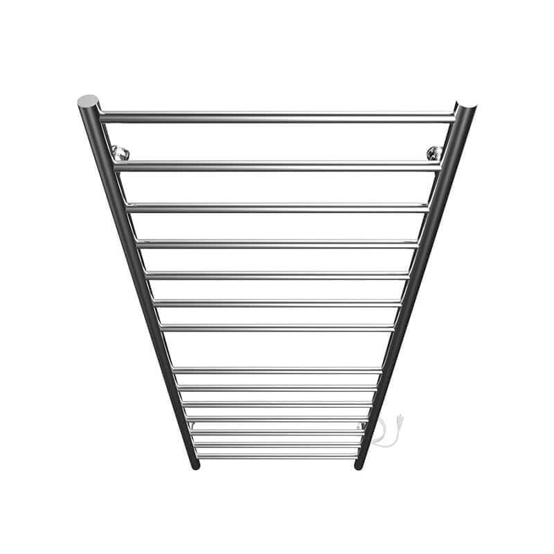ICO Bath Linear 24 x 60 Inch Towel Warmer in Chrome Plug in Top View