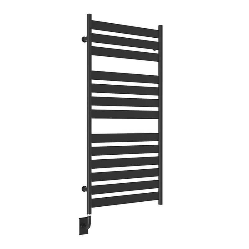 ICO Bath Romano 23.5 X 51 Inch Towel Warmer Mate Black Side View