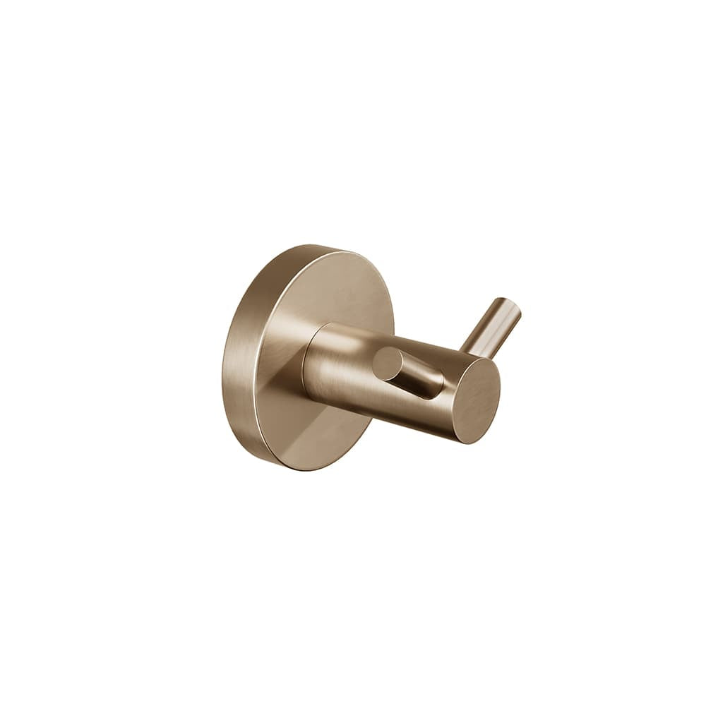 ICO Bath Summit Compact Double Towel Hook in Brushed Bronze