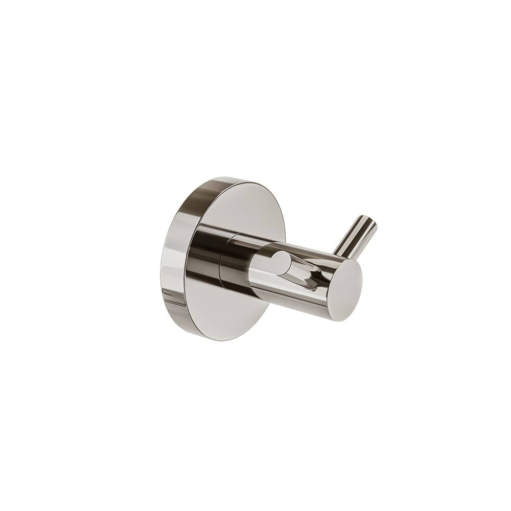 ICO Bath Summit Compact Double Towel Hook in Polished Nickel
